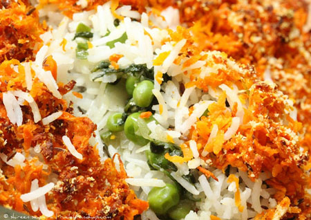 Independence day special Carrot Palakura Rice leyar Recipe